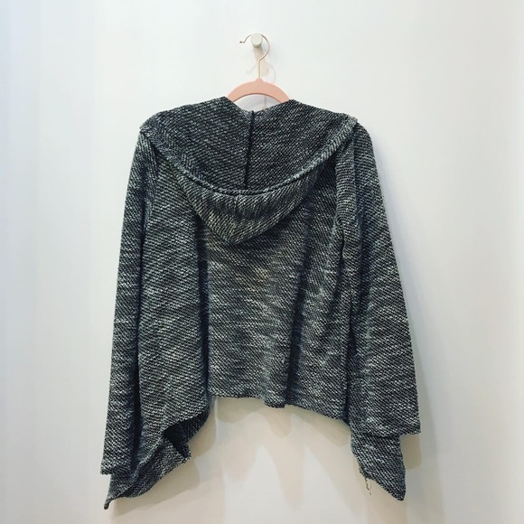 Black Gray Sweet Romeo cardigan sz Med - Picture 6 of 9